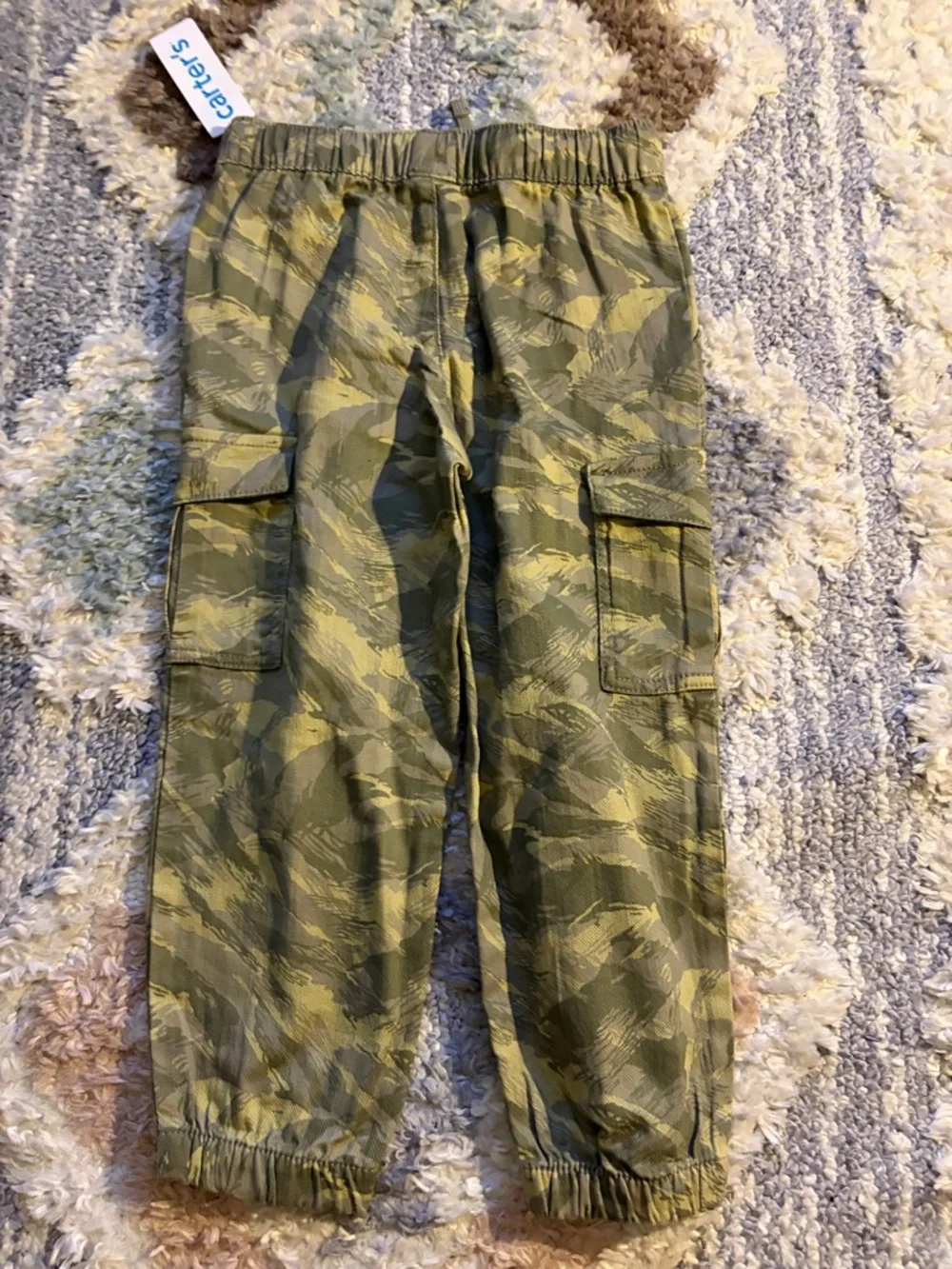 Carter's Olive Camo Jogger Pants for Kids